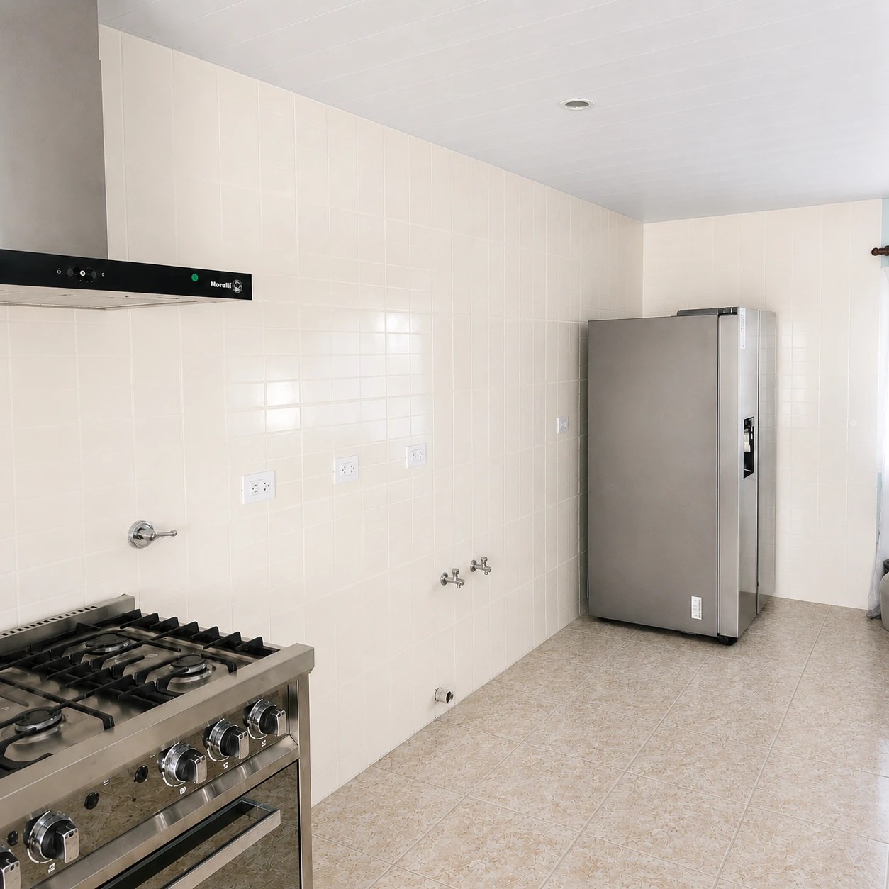 Ambiente antes de instalar la cocina lineal